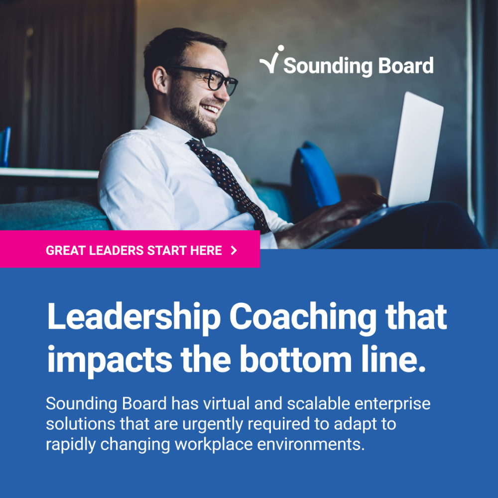 Ad concept: Leadership coaching that impacts the bottom line