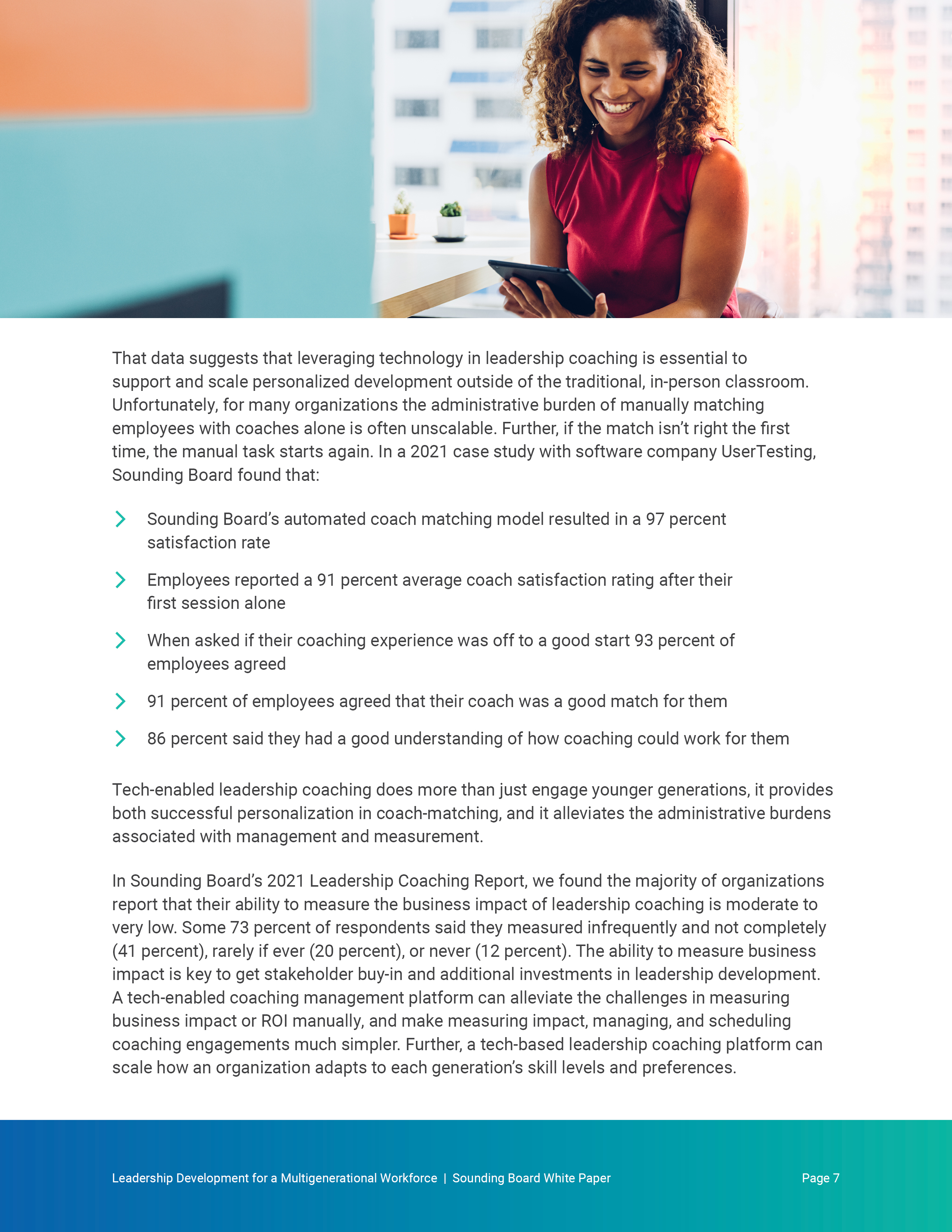 Page 7 — tech-enabled coaching