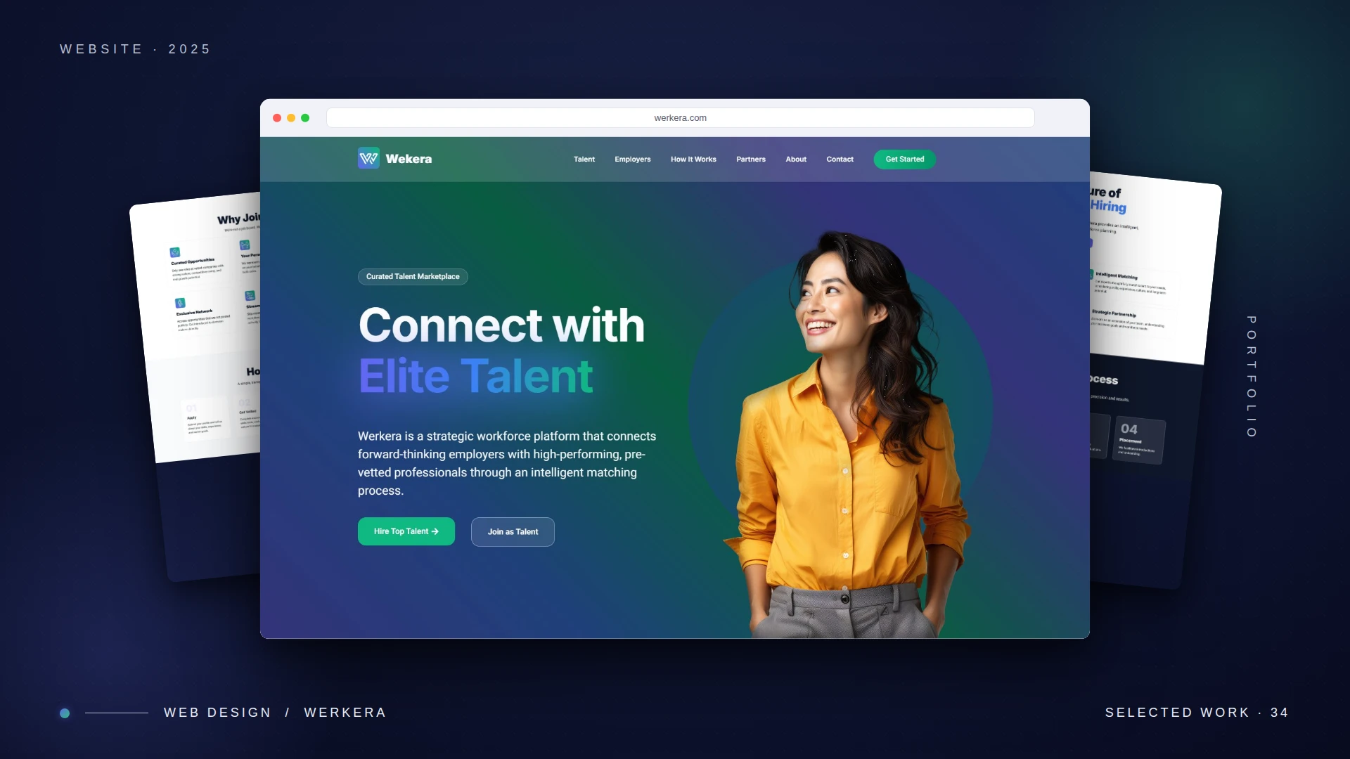 Werkera talent marketplace brand and site